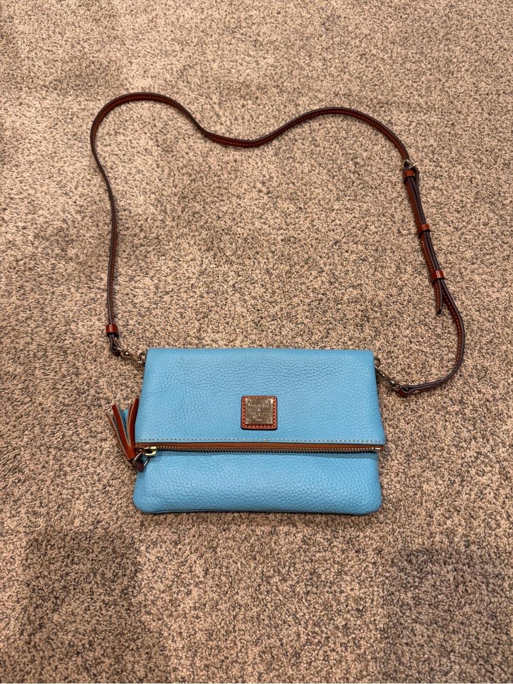 Dooney and Bourke PebbleGrain Foldover crossbody